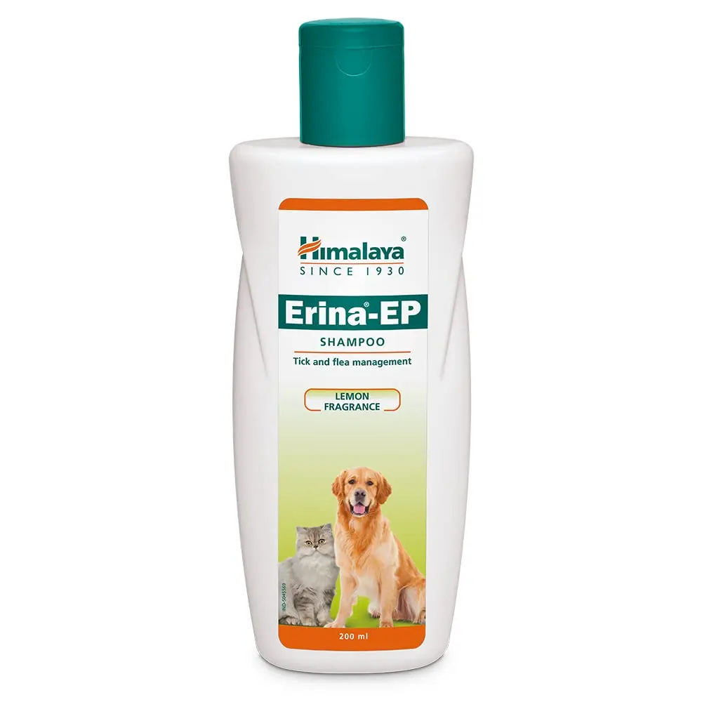 Himalaya Erina EP Shampoo for Dogs and Cats | Anti-Tick and Flea Formula | Neem & Eucalyptus Formula | Soothes Skin Irritation and Protects Skin Health... 